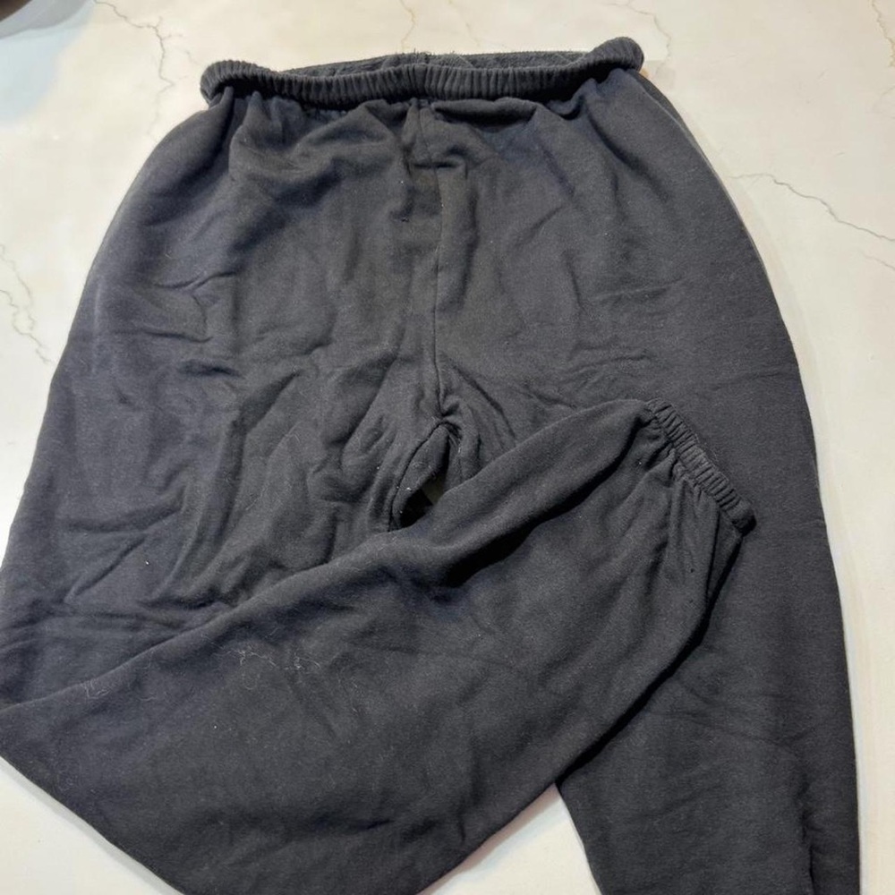 aerie Black Elastic-Waist Jogger Sweatpants